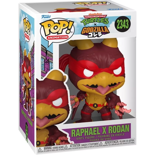 Funko Pop! Raphael x Rodan #2343 Nickelodeon Teenage Mutant Ninja Turtles x Godzilla Box