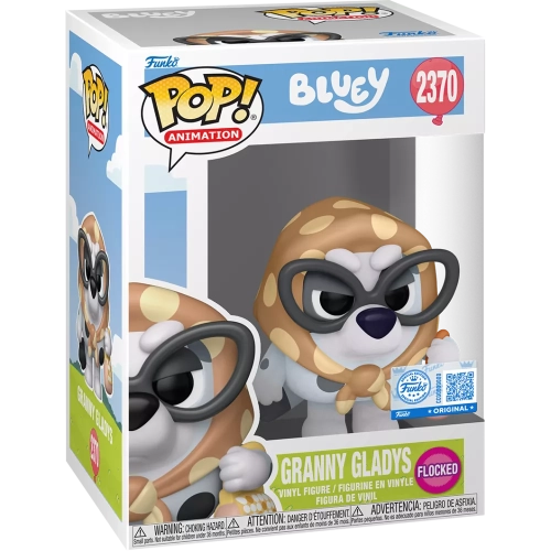 Funko Pop! Granny Gladys #2370 Flocked Bluey Animation Box