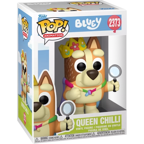 Funko Pop! Queen Chilli #2373 Bluey Animation Vinyl Figure Box