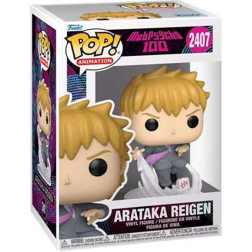 Funko Pop! Arataka Reigen #2407 Mob Psycho 100 Animation Box