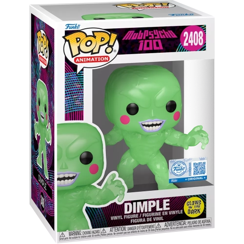 Funko Pop! Dimple #2408 Glows in the Dark Mob Psycho 100 Box