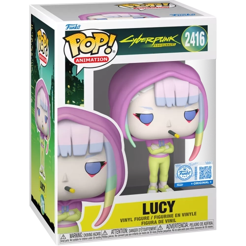 Funko Pop! Lucy #2416 in Hoodie Cyberpunk Edgerunners Box