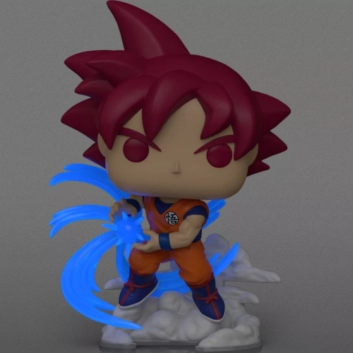 Funko Pop! Super Saiyan God Goku #2491 Chase Glows in the