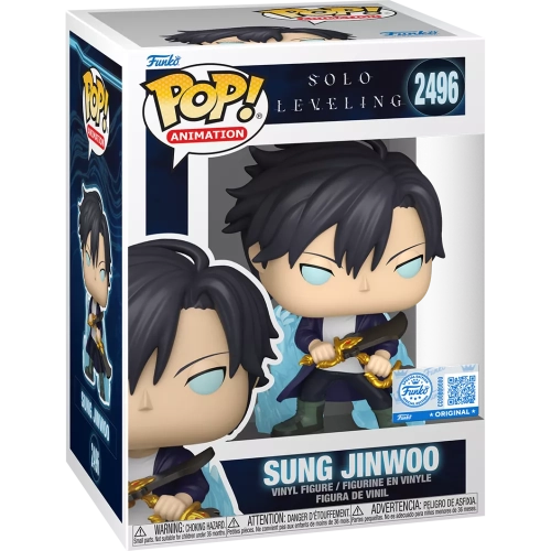 Funko Pop! Sung Jinwoo #2496 Blue Aura Solo Leveling Box