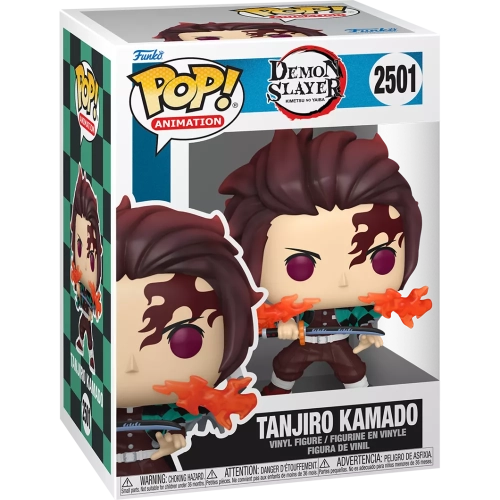 Funko Pop! Tanjiro Kamado #2501 Fire Breathing Demon Slayer Kimetsu no Yaiba Box