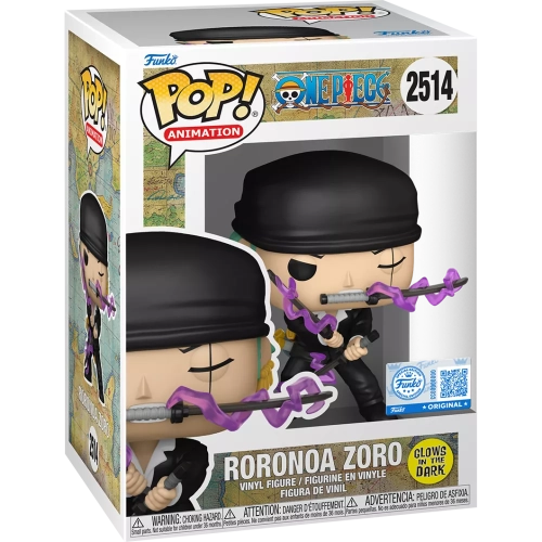 Funko Pop! Roronoa Zoro #2514 Dressrosa Arc Glows in the Dark Box