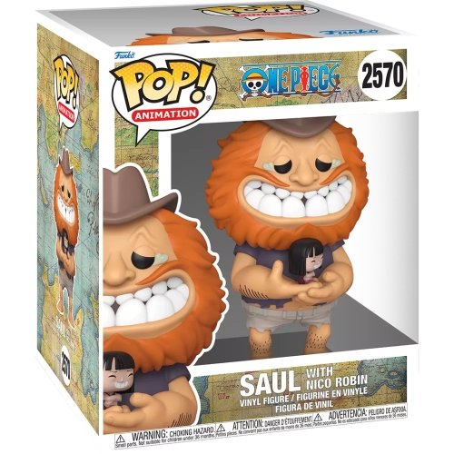 Funko Pop! Saul with Nico Robin #2570 6 Inch One Piece Box