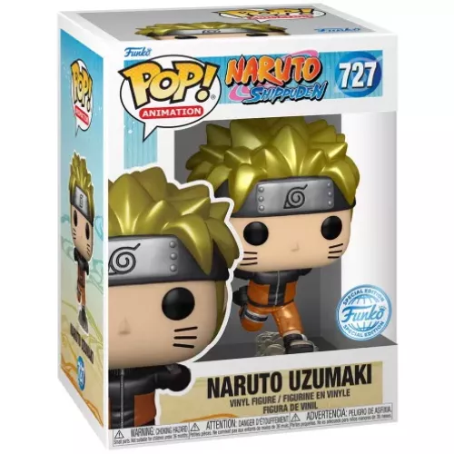 Funko Pop! Naruto Uzumaki #727 Running Metallic Naruto Shippuden Box