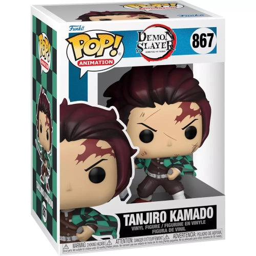 Funko Pop! Tanjiro Kamado #867 Battle Damage Demon Slayer Kimetsu no Yaiba Box