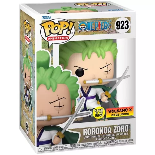Funko Pop! Roronoa Zoro #923 Three Sword Style Glows in the Dark Box