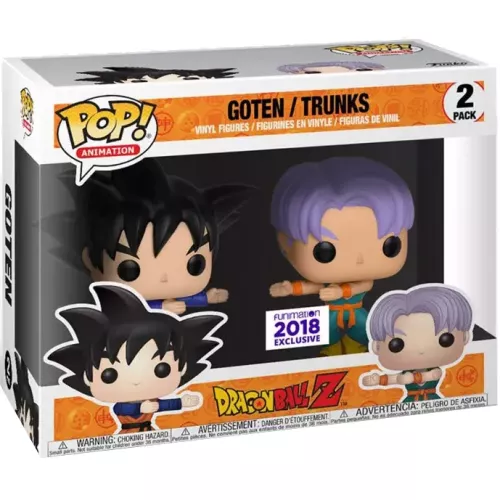 Funko Pop! Trunks 2 Pack Dragon Ball Z Animation Vinyl Figure Box