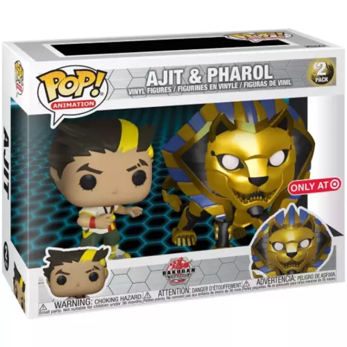 Funko Pop! Pharol 2 Pack Metallic Bakugan Animation Box