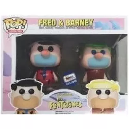 Funko Pop! Barney 2 Pack Green Hair Hanna Barbera The Flintstones Box