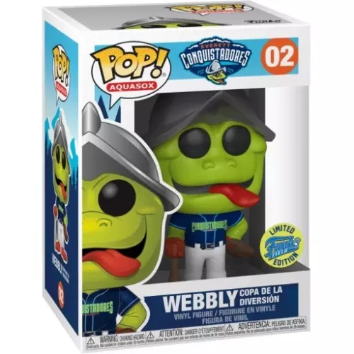 Funko Pop! Webbly #02 Copa de la Diversion Everett Aquasox Box