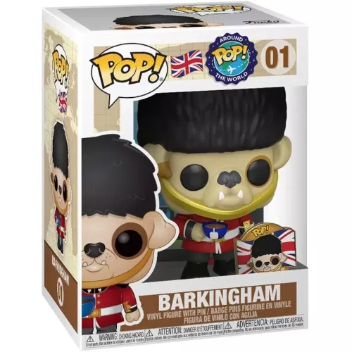 Funko Pop! Barkingham #01 with Pin England POP! Around the World Box