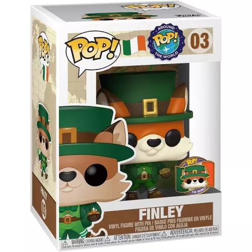 Funko Pop! Finley #03 with Pin Ireland POP! Around the World Box
