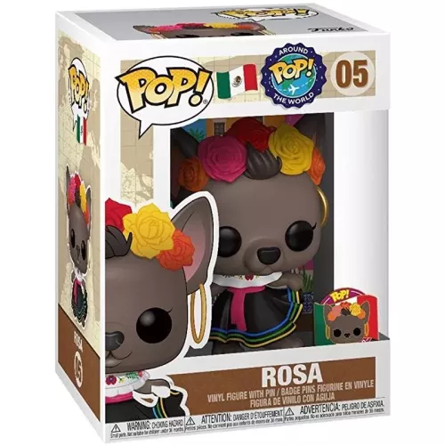 Funko Pop! Rosa #05 with Pin Mexico POP! Around the World Box