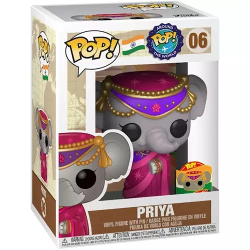 Funko Pop! Priya #06 with Pin India POP! Around the World Box