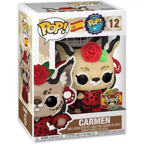 Funko Pop! Carmen #12 with Pin Spain POP! Around the World Box
