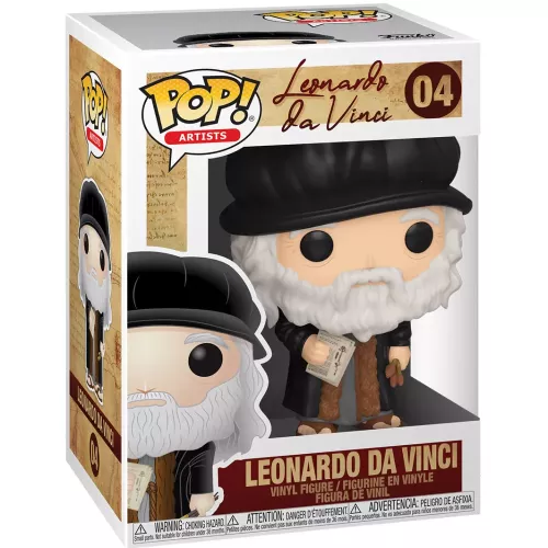 Funko Pop! Leonardo da Vinci #04 Artists Vinyl Figure Box
