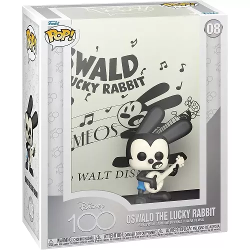Funko Pop! Oswald the Lucky Rabbit #08 Art Cover Disney 100 Box