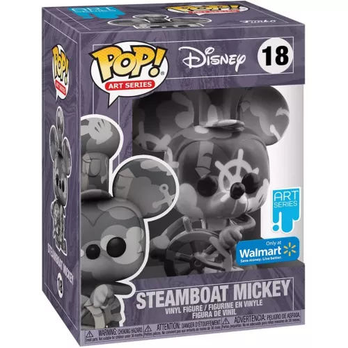 Funko Pop! Steamboat Mickey #18 Disney Art Series Vinyl Figure Box