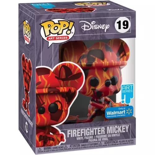 Funko Pop! Firefighter Mickey #19 Disney Art Series Box