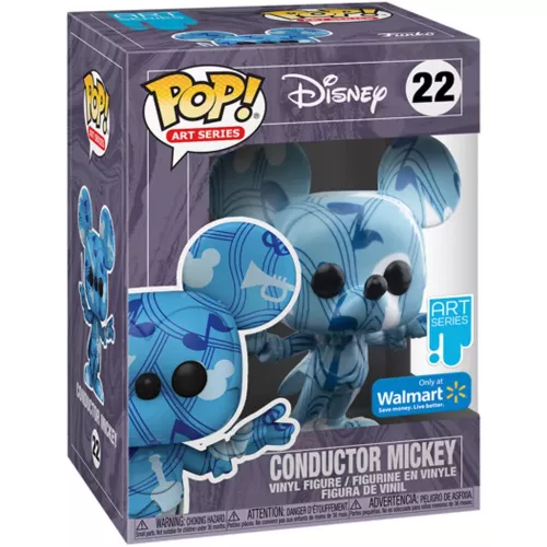 Funko Pop! Conductor Mickey #22 Notes Disney Art Series Box