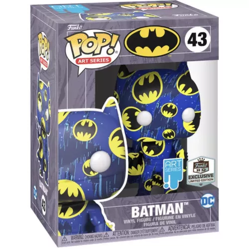 Funko Pop! Batman #43 Blue / Yellow Art Series Vinyl Figure Box