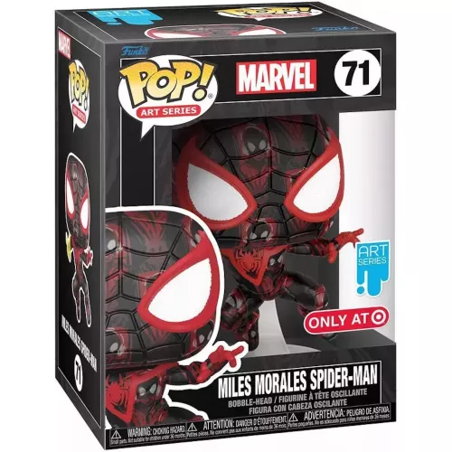 Funko Pop! Miles Morales Spider-Man #71 Marvel Art Series Box