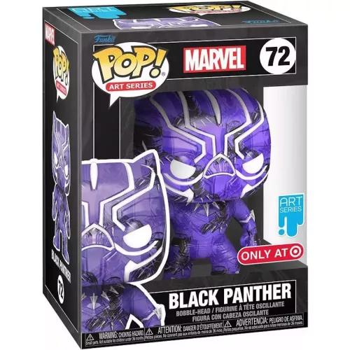 Funko Pop! Black Panther #72 Marvel Art Series Vinyl Figure Box