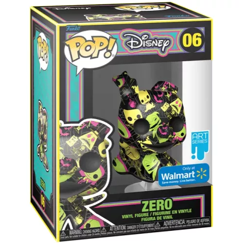 Funko Pop! Zero #06 Blacklight Disney Art Series Vinyl Figure Box