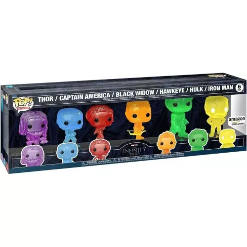 Funko Pop! Avengers 6 Pack Thor / Captain America / Black Widow / Hawkeye / Hulk / Iron Man Box