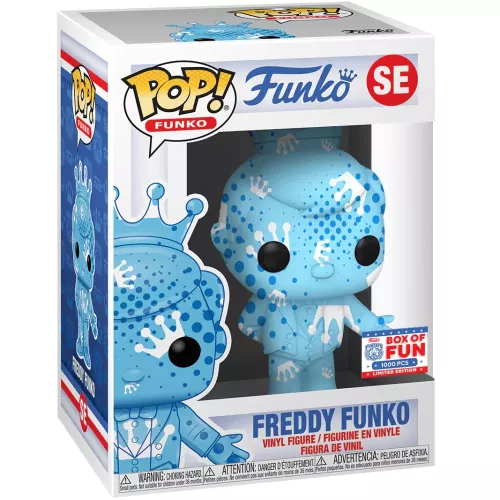 Funko Pop! Freddy Funko SE Art Series Blue Dots Funko Original Box