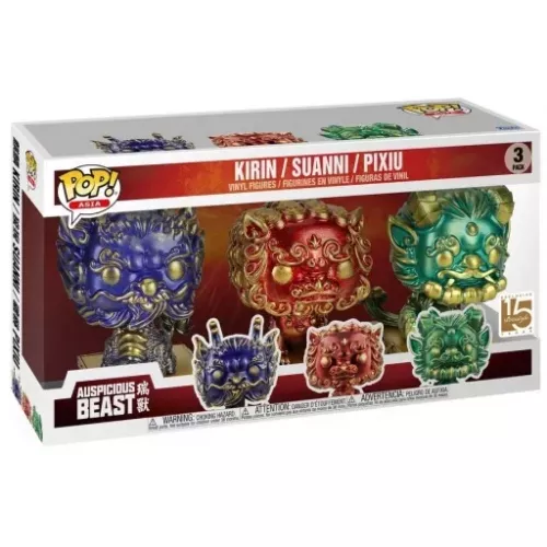 Funko Pop! Suanni 3 Pack Auspicious Beast Asia Vinyl Figure Box