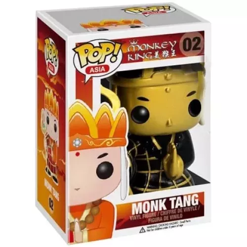 Funko Pop! Monk Tang #02 Gold Monkey King Asia Vinyl Figure Box