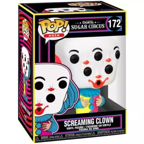 Funko Pop! Screaming Clown #172 Blacklight Ron English Sugar Circus Box