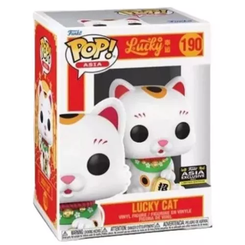 Funko Pop! Lucky Cat #190 White Asia Vinyl Figure Box