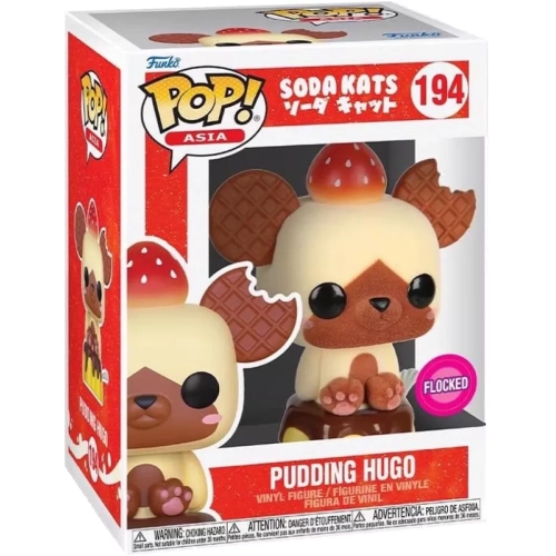 Funko Pop! Pudding Hugo #194 Flocked Soda Kats Asia Box