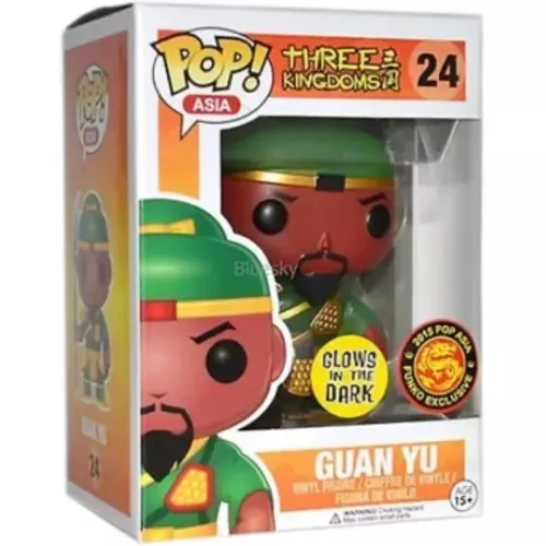 Funko Pop! Guan Yu #24 Glows in the Dark Thee Kingdoms Box