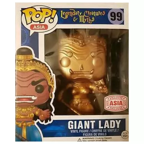 Funko Pop! Giant Lady #99 6 Inch Gold Legendary Creatures & Myths Box