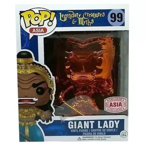 Funko Pop! Giant Lady #99 Orange 6 Inch Chrome Legendary Creatures & Myths Box