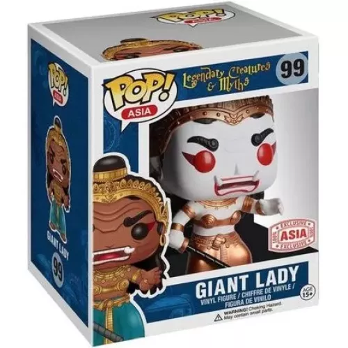 Funko Pop! Giant Lady #99 White & Gold 6 Inch Legendary Creatures & Myths Box
