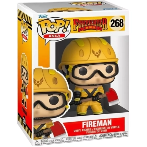 Funko Pop! Fireman #268 Chase Firefighter Asia Vinyl Figure Box