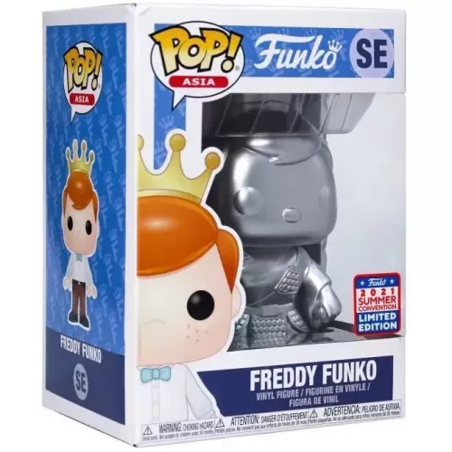 Funko Pop! Freddy Funko SE Guan Yu Silver Asia Vinyl Figure Box