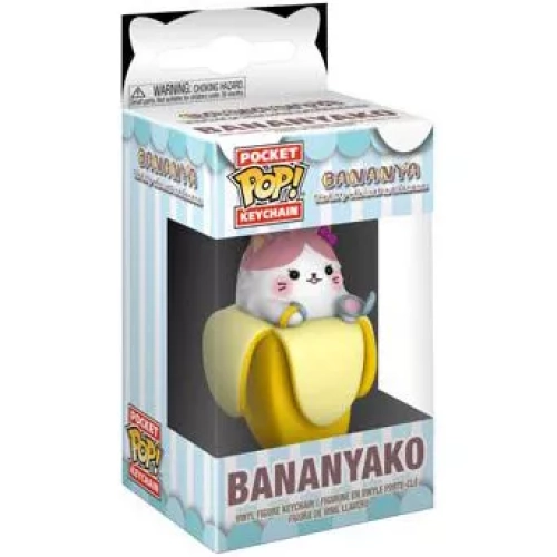 Funko Pop! Bananyako Pocket Pop! Keychain Bananya The kitty who lives in a banana Box
