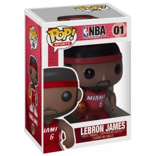 Funko Pop! LeBron James #01 Miami Heat Basketball Vinyl Figure Box