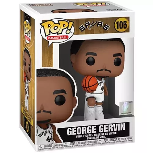 Funko Pop! George Gervin #105 San Antonio Spurs Basketball Box