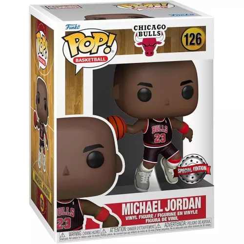 Funko Pop! Michael Jordan #126 Pinstripe Jersey Chicago Bulls Box