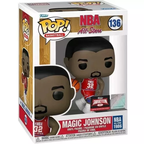 Funko Pop! Magic Johnson #136 NBA All-Star 1986 NBA All-Stars Box